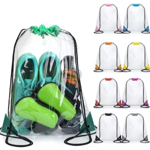 Bolsa de PVC Transparente con Cierre, Impermeable y Duradera, Pequeña para Regalos de Fiesta
