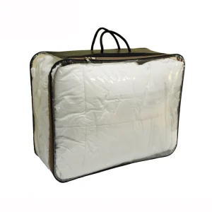 Transparante plastic dekbed verpakking PVC rits opslagzak voor babydeken