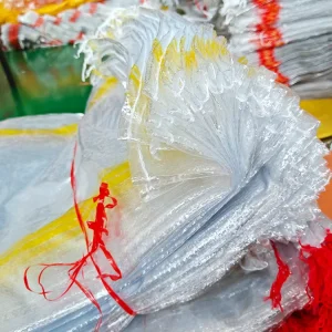 Túi dệt PP trong suốt, túi nhựa tái chế, bao cho khoai tây