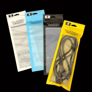 Borsa per cavi USB, design classico, sacchetto auto-sigillante per caricatore USB