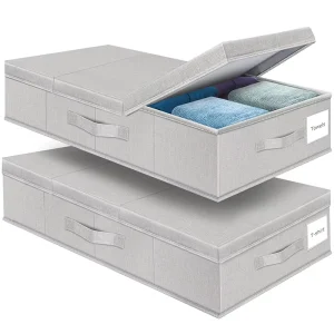 Contenedores de almacenamiento bajo la cama, soluciones para debajo de la cama, organizadores de armario, esenciales para almacenamiento de mantas, bolsa de almacenamiento