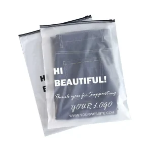 Bolsa com Fecho Universal para Sapatos e Vestuário Tamanho Completo Impressão Clara para Embalagem de Sacos de Polietileno para Lojas Online