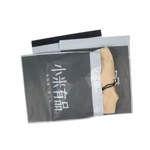 Waterproof Custom logo Pe Plastic Shipping Bag LDPE Grey White Plastic Courier Postage Bag for Cosmetic Packaging