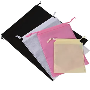 Wfb2028 20*28cm Logo Diterima Tas Hadiah Non-Woven dengan Ritsleting yang Dapat Digunakan Kembali