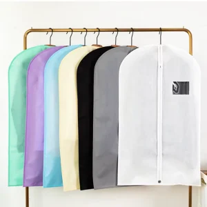 Weiße benutzerdefinierte Hochzeitskleid Taschen für Kleidungsüberzüge, bedruckte Hochzeitskleid Taschen