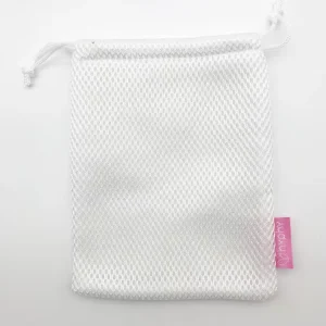 Witte Kleine Mesh Trekkoordzak voor Verpakking