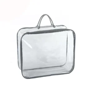 Bolsa de almacenamiento de plástico PVC con asas para sábanas o mantas