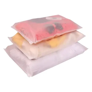 ジップロックPE Tシャツバッグ ガーメントPVCジッパーポリバッグ ロゴ入りカスタム衣類フロステッドEVAプラスチックパッケージジッパーバッグ