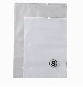 Kantong Ritsleting untuk Kaos Kaki dan Pakaian Dalam, Tas Penyimpanan Anti Debu, Kantong Plastik Transparan yang Dipertebal