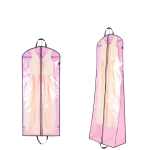 ถุงเสื้อผ้าพิมพ์ใสสำหรับเดรสยาว