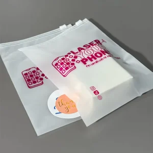 Op maat gemaakte kledingverpakkingszakken Kleine maat Mat afdrukken Ritszakken