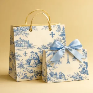 Sacs en papier laminé écologiques, mat ou brillant, impression de haute qualité, adaptés à l'emballage de luxe et à la création de marque