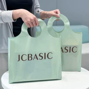 カスタムロゴ印刷小売包装袋 低密度ポリエチレン/高密度ポリエチレンプラスチック袋、ブティック、食料品店、スーパーマーケット用