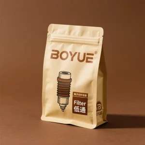 Aangepaste bedrukte matte kraftpapier plastic ritsverpakking, voedselveilige zelfstaande polyester folie zak met logo