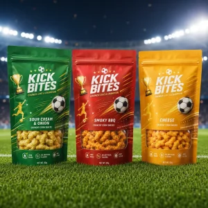 Zelfstandige Snackverpakking met Transparant Venster, Geschikt voor Tortilla Chips, Popcorn, Chips, Herbruikbare Rits