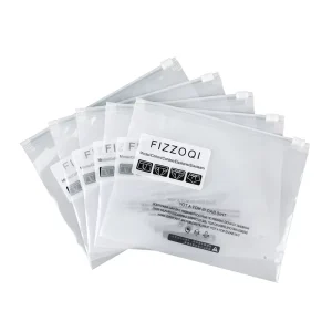 Sacs en plastique transparents à fermeture éclair réutilisables avec logo imprimé personnalisé, pour emballage de lingerie