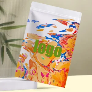 Benutzerdefinierte vollfarbige Druckmuster Gewürzverpackungstasche, lebensmittelecht, wiederverwendbar, mit Reißverschluss, geeignet für Marken-Gewürze und Snacks