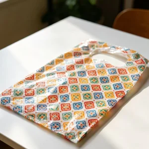 Sacs en plastique transparent imprimés en polyéthylène haute densité, résistants, pour l'emballage alimentaire et les vêtements