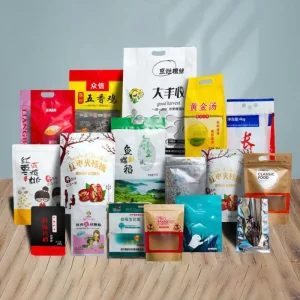 メーカー直販 手提げ式食品袋 食品包装袋 印刷食品包装袋 プラスチック袋 自封袋