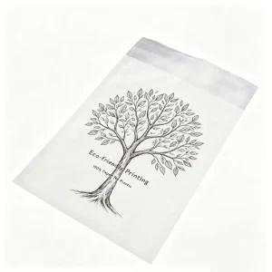 Sacs en papier de verre personnalisés et durables pour l'emballage des vêtements, matériaux écologiques biodégradables, sacs imprimés pour vêtements