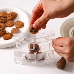 Biscuits, gâteaux croustillants, pains, bonbons, sacs à plusieurs couches, sacs en plastique thermosoudés, biscuits emballés individuellement, sacs à fermeture éclair pour cadeaux