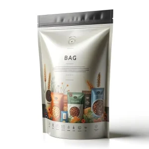 Sac en plastique alimentaire réutilisable avec impression personnalisée, sac autoportant pour nourriture pour animaux, sac à bonbons et biscuits