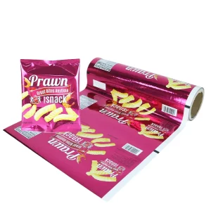 Film d'emballage alimentaire flexible en rouleau, film plastique pour chips et snacks, de qualité alimentaire
