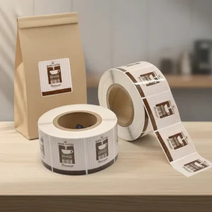 Etichette adesive personalizzate in vinile autoadesivo impermeabile e resistente all'olio per bottiglie e sacchetti di tequila stampate ecologiche