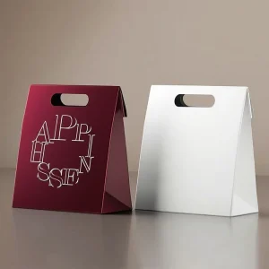 Borsa di Carta Riciclata di Lusso Eco-Friendly di Alta Qualità, Colore Avorio, con Finitura in Cotone, Adatta per Lavori con Candele