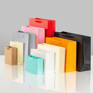 Borsa per alimenti da asporto in carta kraft marrone personalizzata con il tuo logo