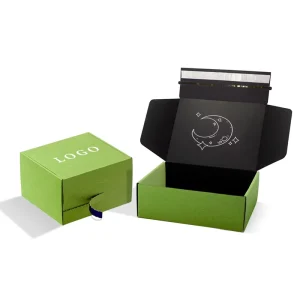 定制工厂价格品牌密封瓦楞纸邮件箱滑板装运箱