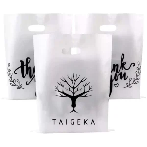 Borsa per abbigliamento di plastica stampata di lusso personalizzata