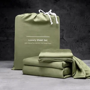 Set di lenzuola king size in 100% viscosa con 300 fili, confezione in bamboo lyocell
