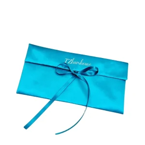 Satin trekkoordzak stof voor cadeauverpakking, recyclebare boodschappenzakken voor snoep, op maat gemaakt logo, cosmetisch gebruik